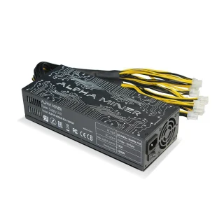Antminer PSU Alpha Miner 1600W 220-240V ONLY 10 x 6 pin Similar as BITMAIN APW3++ APW7